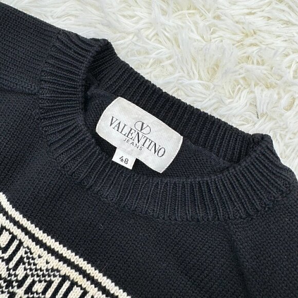 Valentino Unisex Vintage sweater 100% wool - Picture 5 of 9